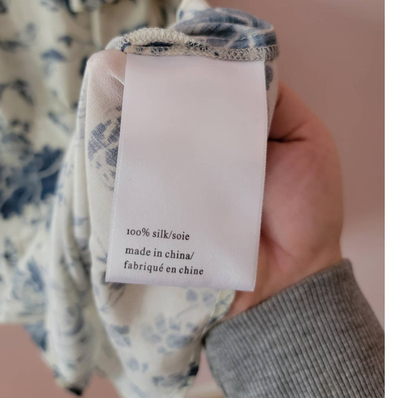 Pam & Gela Mia Blue Floral Silk Mini Dress - Picture 10 of 10